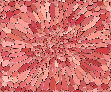 Digital painting decoration asymmetry