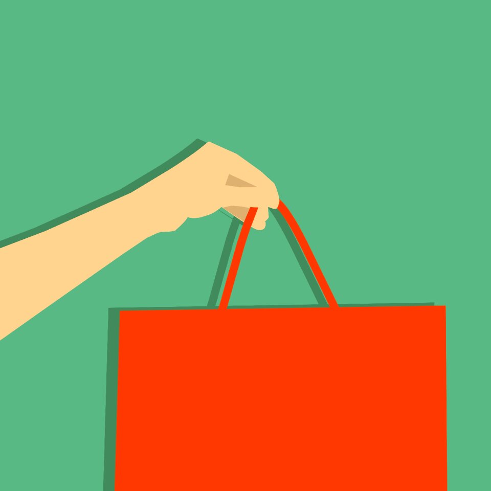 Sale merchandise isolated