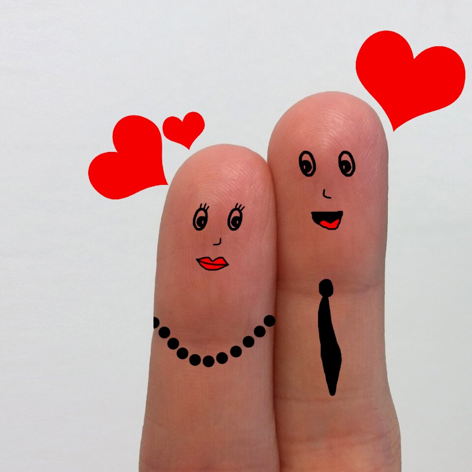 Couple heart hearts