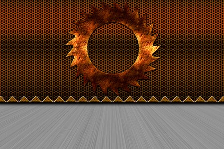 Scrapbook metal rust