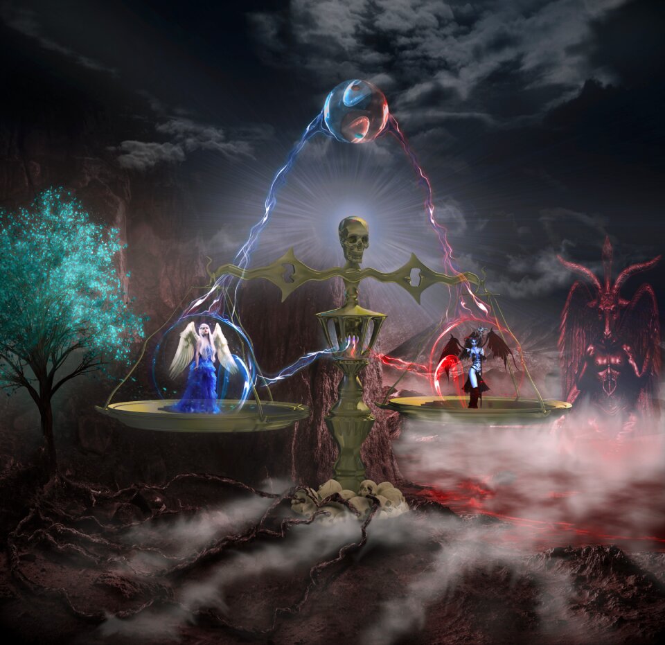 Angel devil Free illustrations
