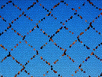 Blue brown black