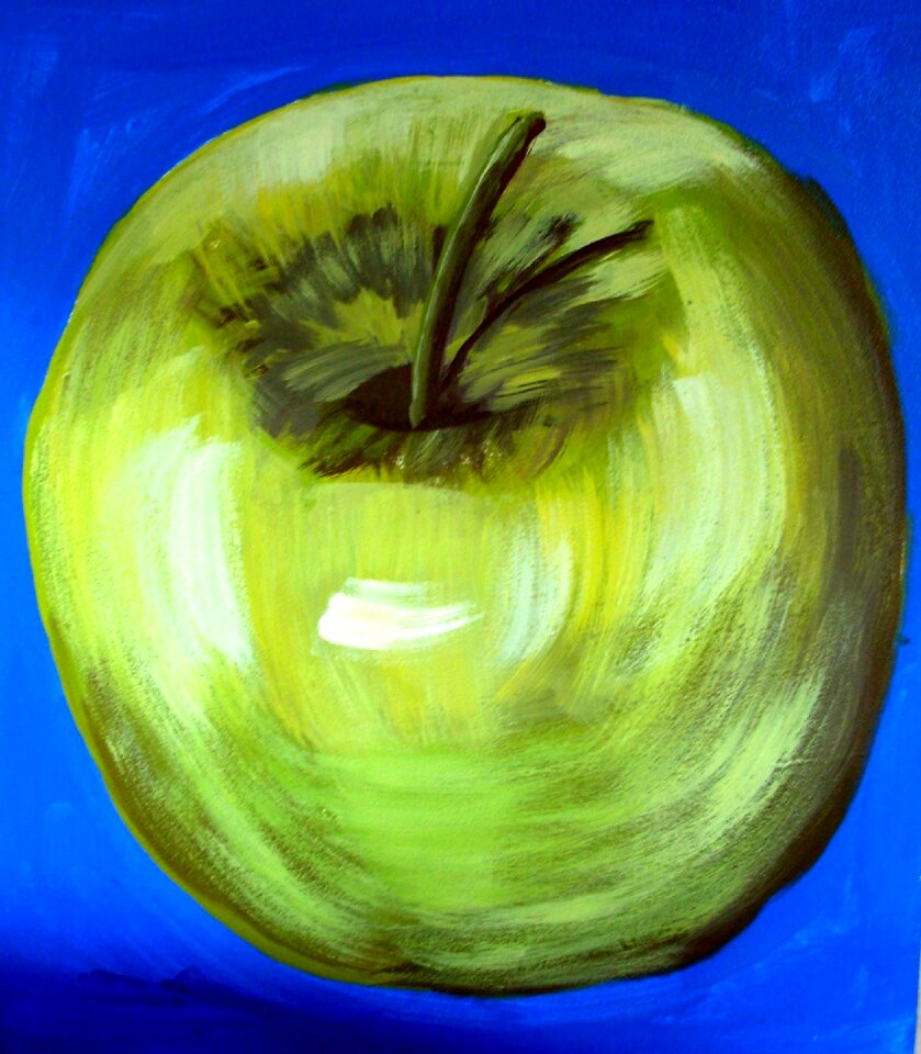Paper drawing green paper