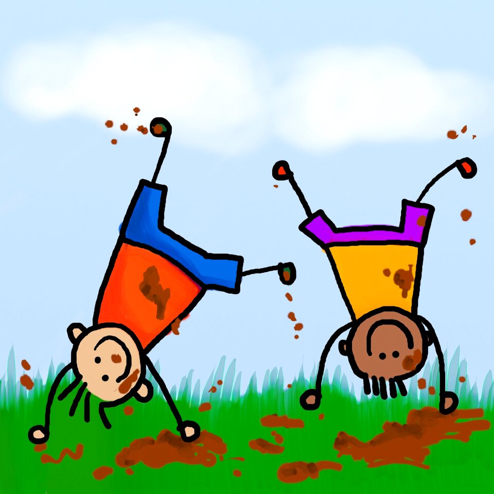 Childhood people happy