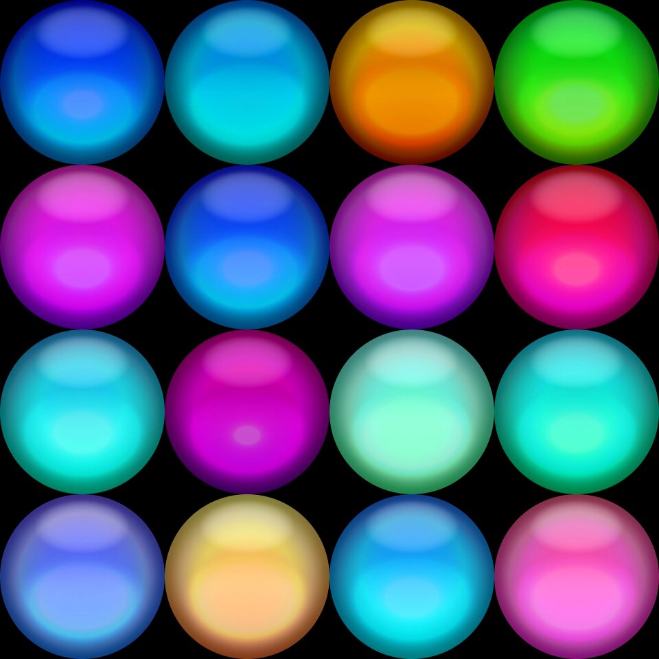 Buttons round gel
