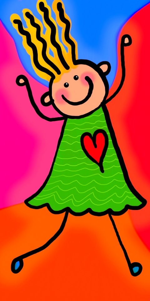 Childhood people happy