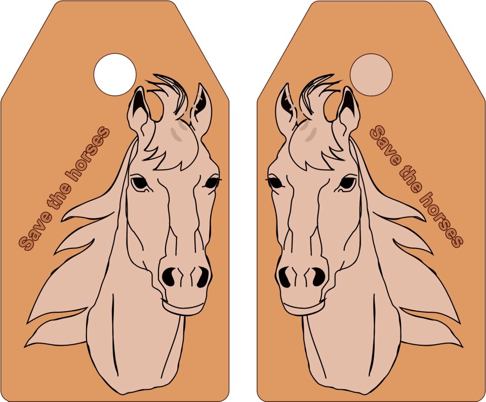Label horse save the horses