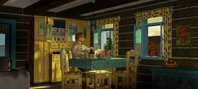 Interior design morning Free illustrations