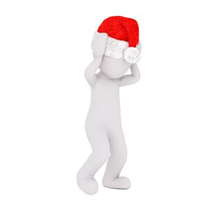 Christmas santa hat full body