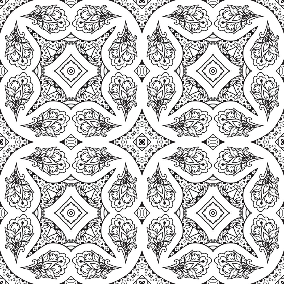 Pattern botanical leaves