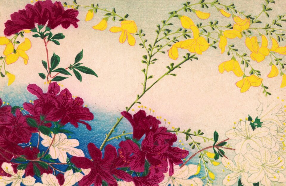 Painting vintage japanese