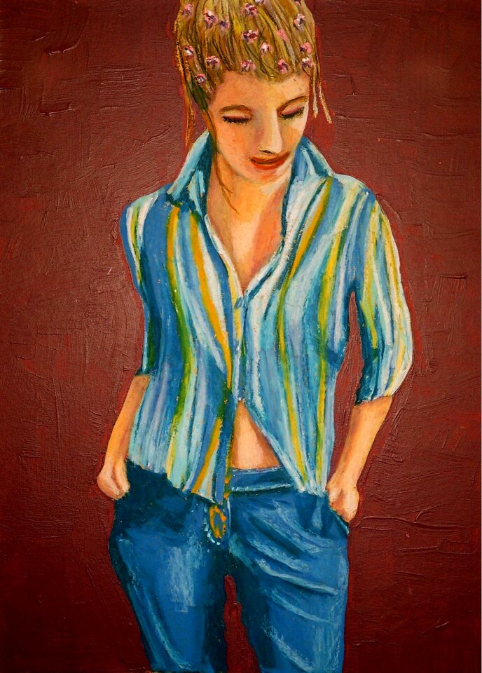 Colorful posing Free illustrations