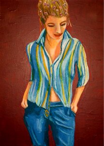 Colorful posing Free illustrations