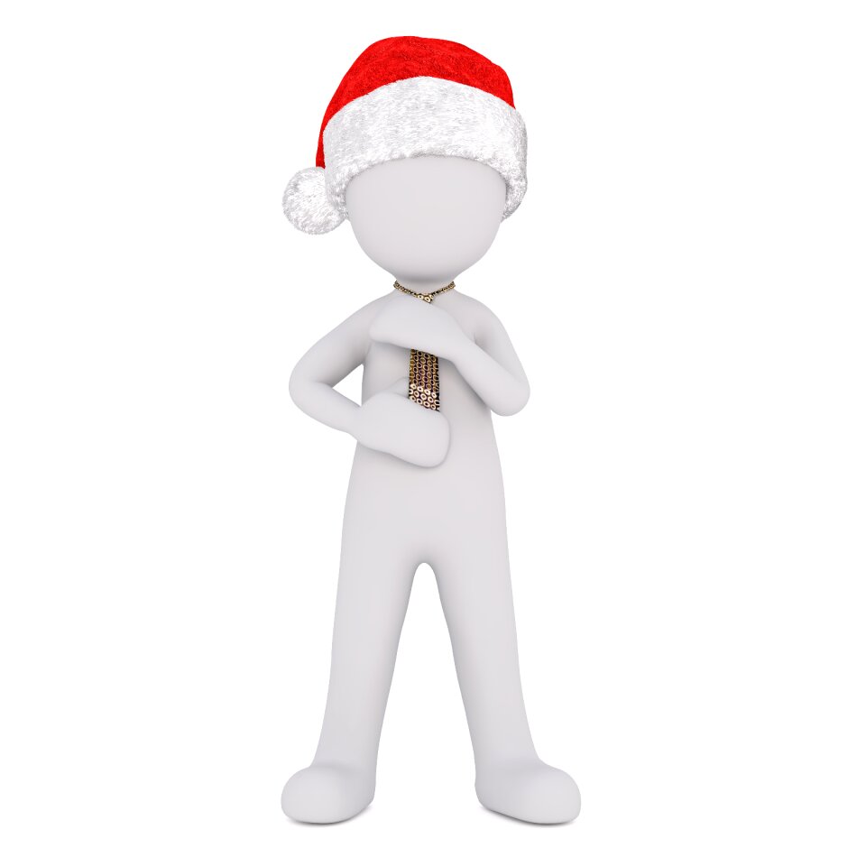 Christmas santa hat full body
