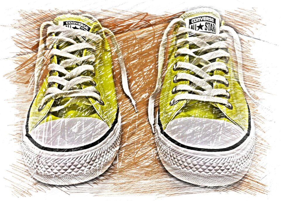 Colorful sports shoes Free illustrations