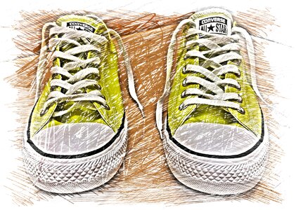 Colorful sports shoes Free illustrations