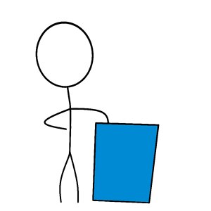 Sticker board blue