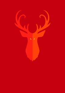 Design deer animal