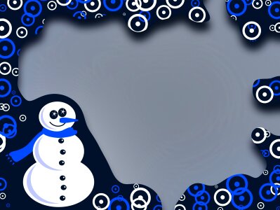 Snowman seasonal festive