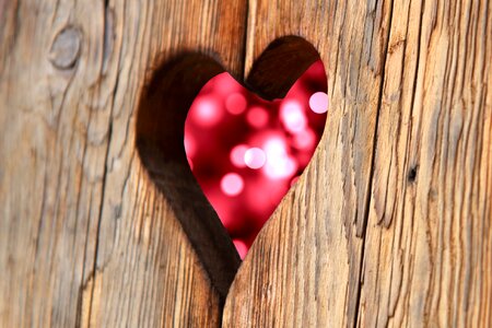 Valentine's day romantic wooden structure