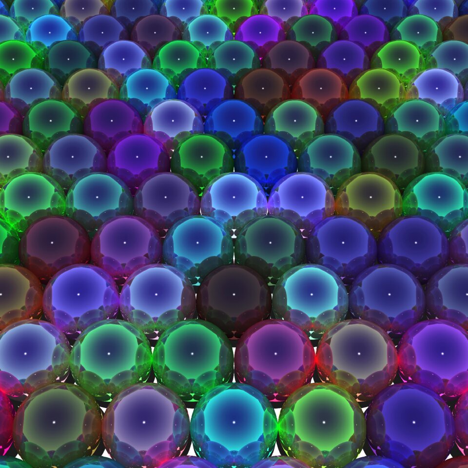 Balls ornaments rainbow
