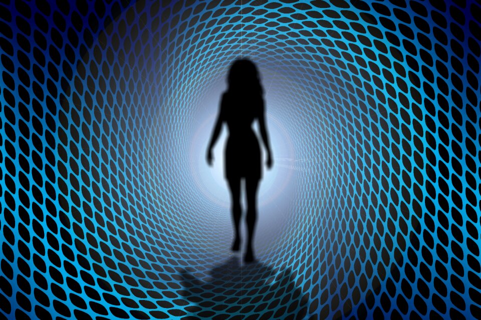 Perspective time travelers person
