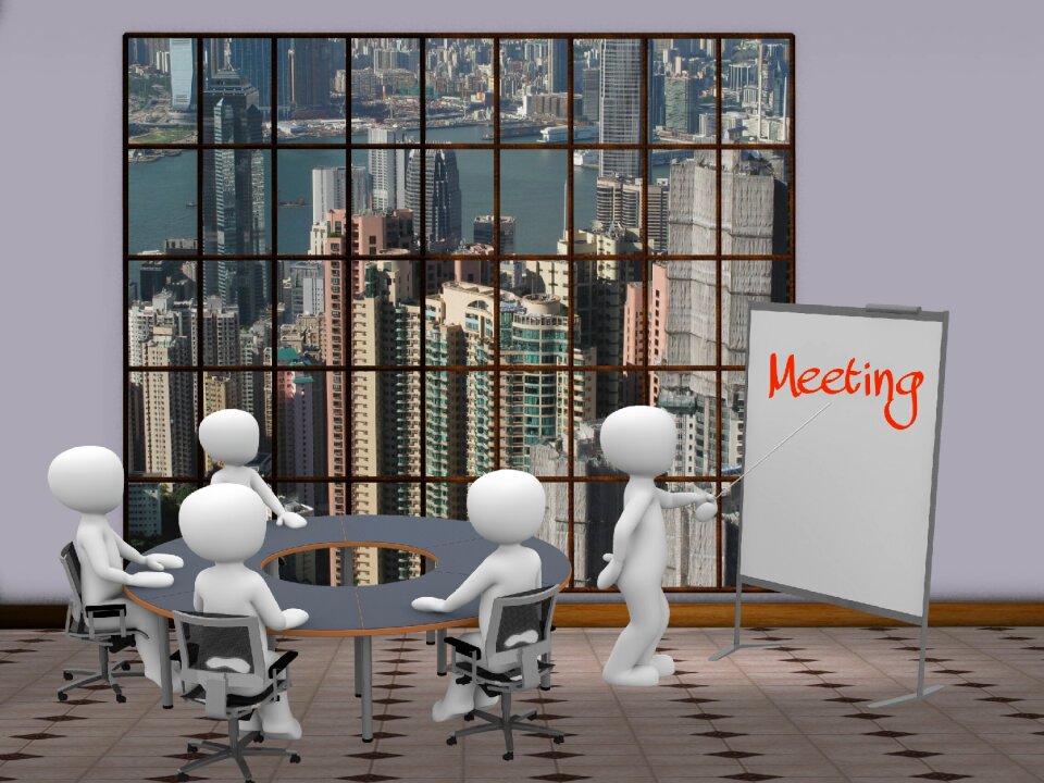 Group team meeting business