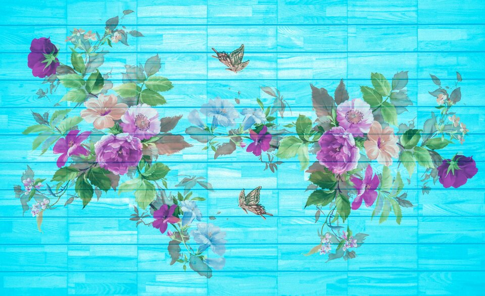On wood background romantic
