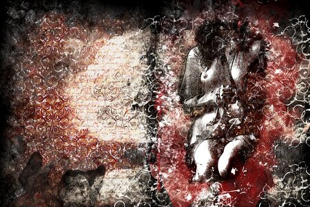 Abstract artistic watercolor