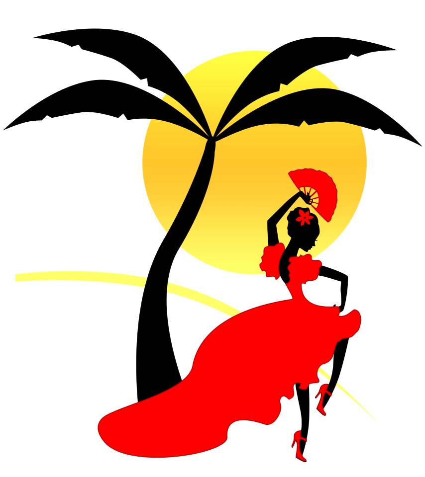 Woman dancer sun