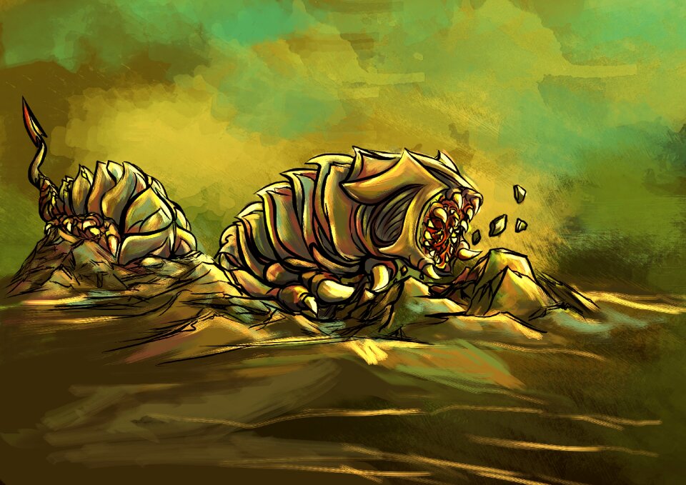 The worm fantasy Free illustrations