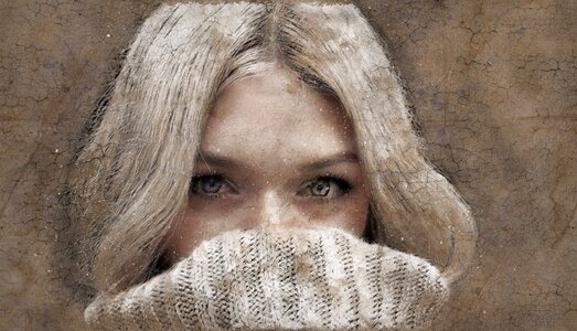 Vintage girl beauty