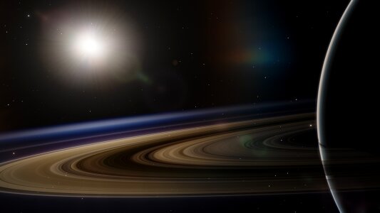 Planet satellite saturn