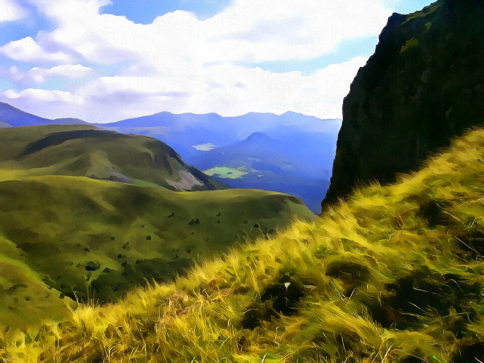 Ordanche awning landscape mountains