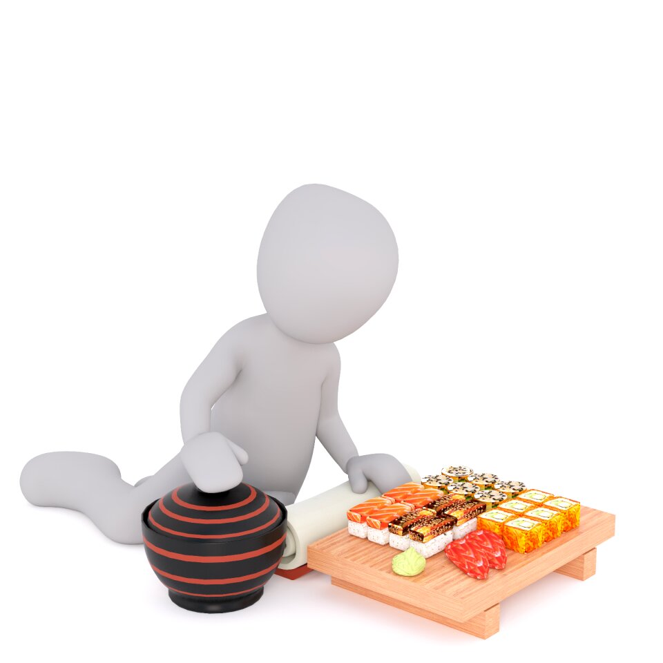 Cooking nigiri maki