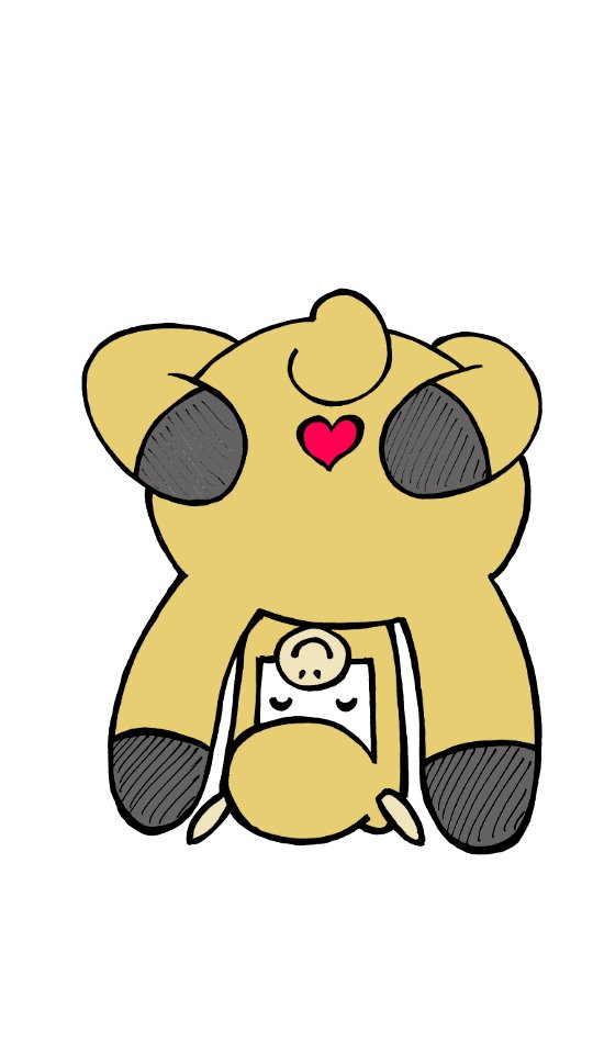 Cartoon cheeky butt