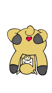 Cartoon cheeky butt