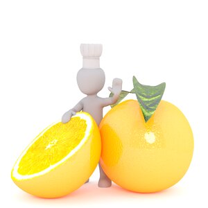 Vegan orange citrus fruit