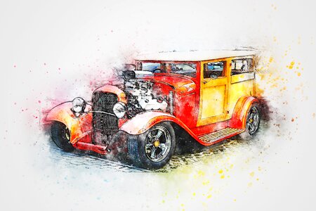 Art abstract watercolor