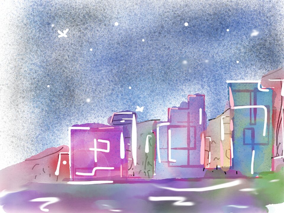 Dream city Free illustrations