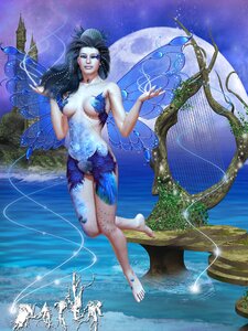 Fantasy female moon