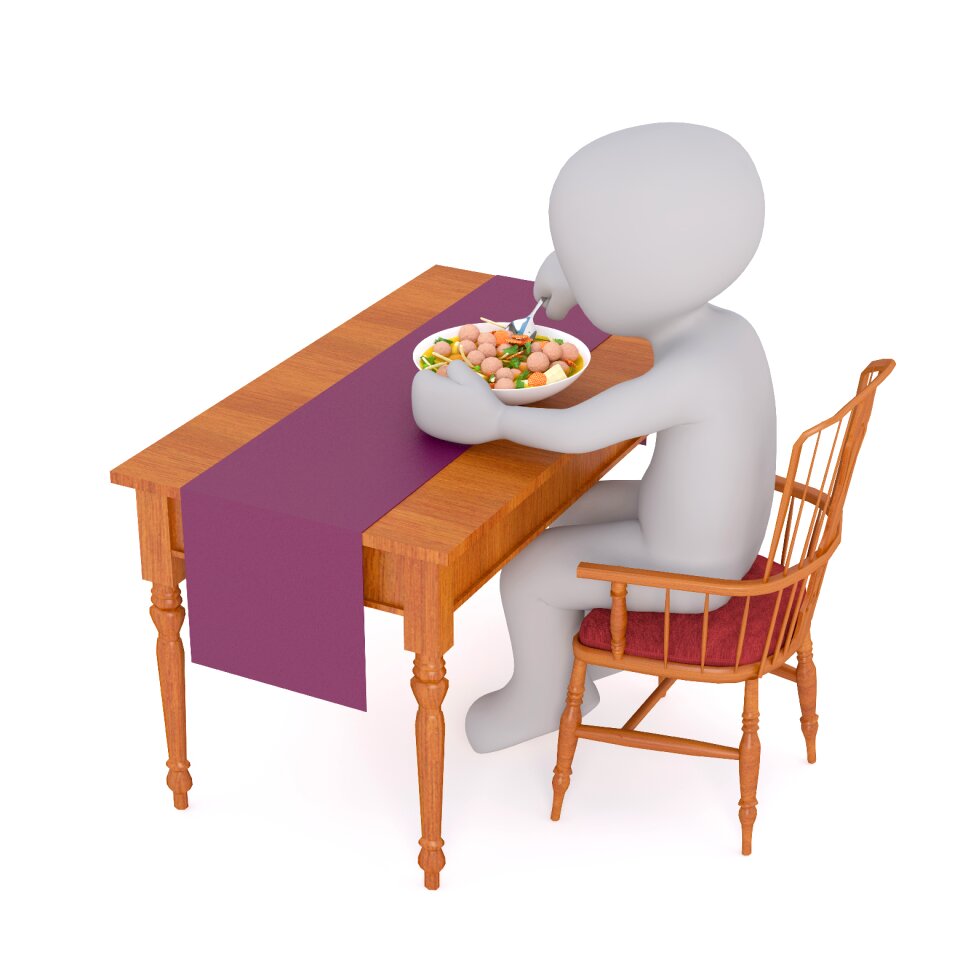 Gedeckter table serve snack