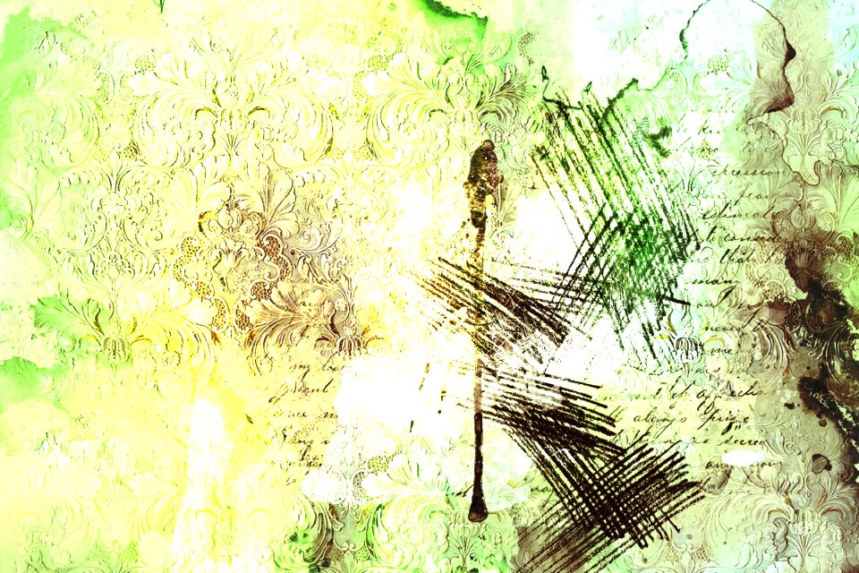 Watercolor vintage colorful