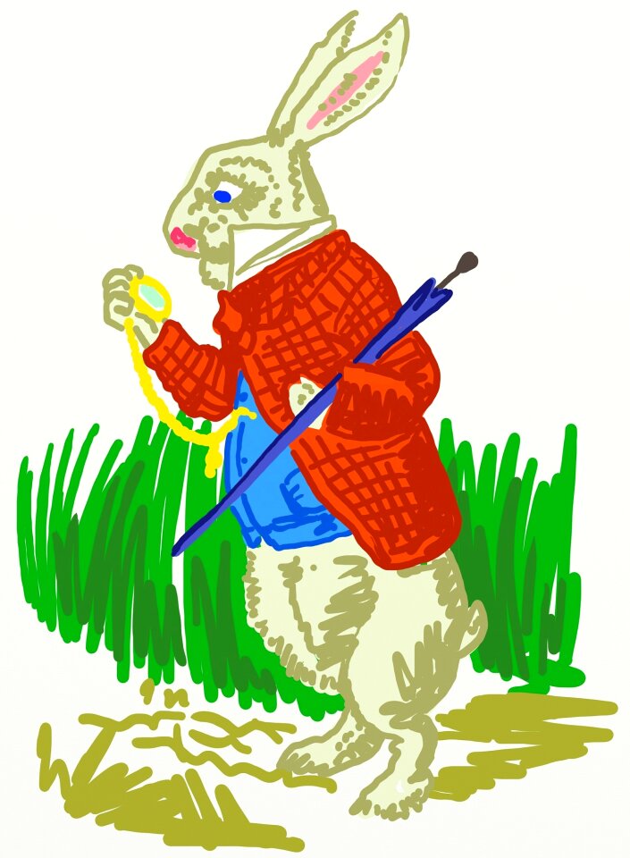 Alice in wonderland fairytale animal