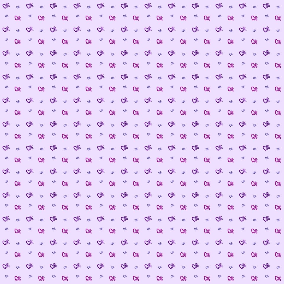 Violet heart pattern background