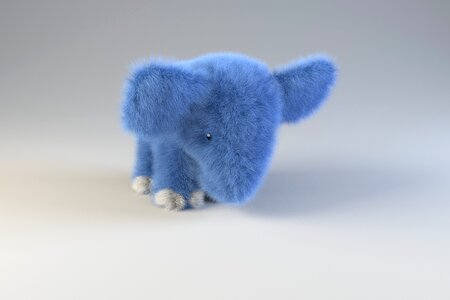 Toy elephant toy blue