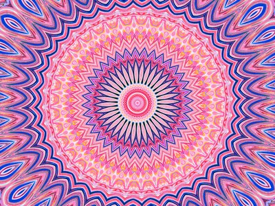 Pattern pink blue