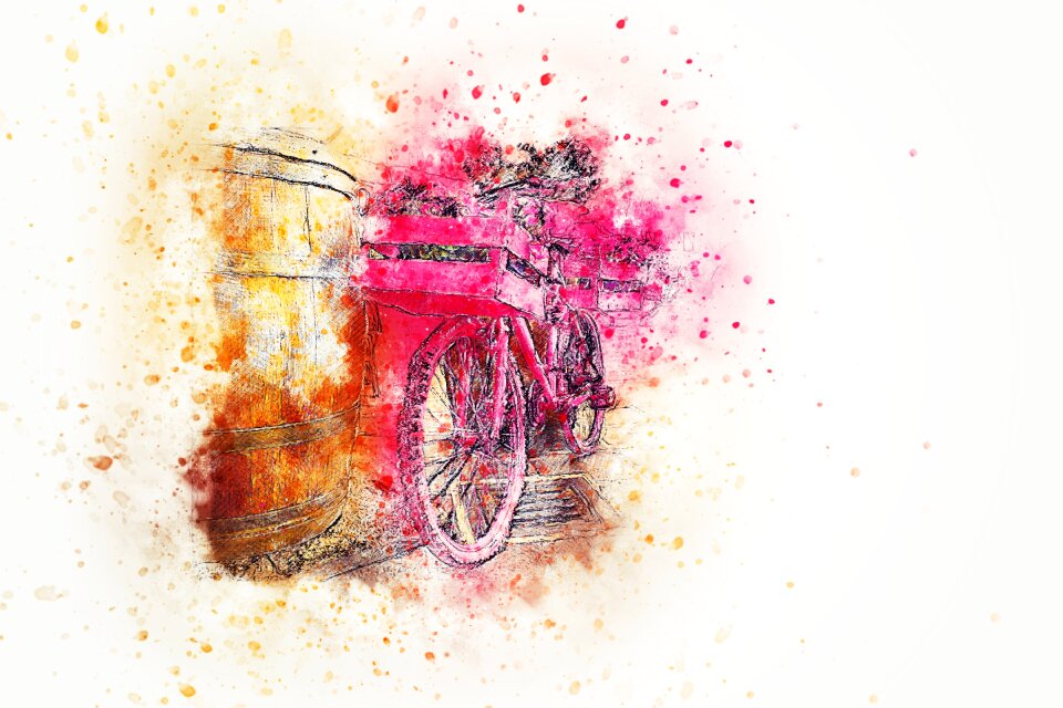 Abstract watercolor vintage