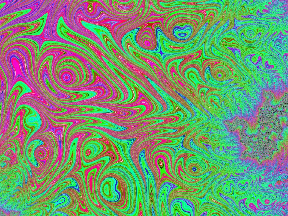 Green pink design