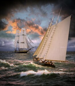 Photo manipulation artistic background
